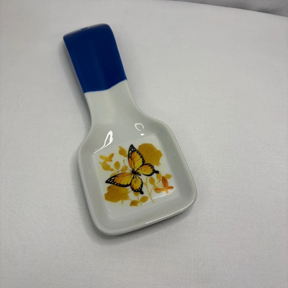 Vintage Otagiri Butterfly Spoon Rest Porcelain Made in Japan